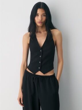 Aritzia Wilfred Vito Vest in Crepette